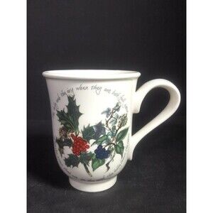The Holly and The Ivy Christmas mug Portmeirion Christmas dinnerware coffee cup
